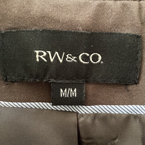 RW&CO BROWN CROPPED SUIT BLAZER JACKET ✨ - Picture 3 of 5